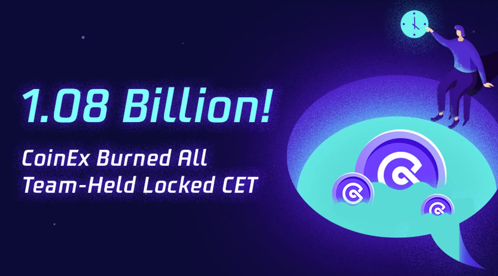 CoinEx Burns All 1.08 Billion Locked CET Allocated to the Team