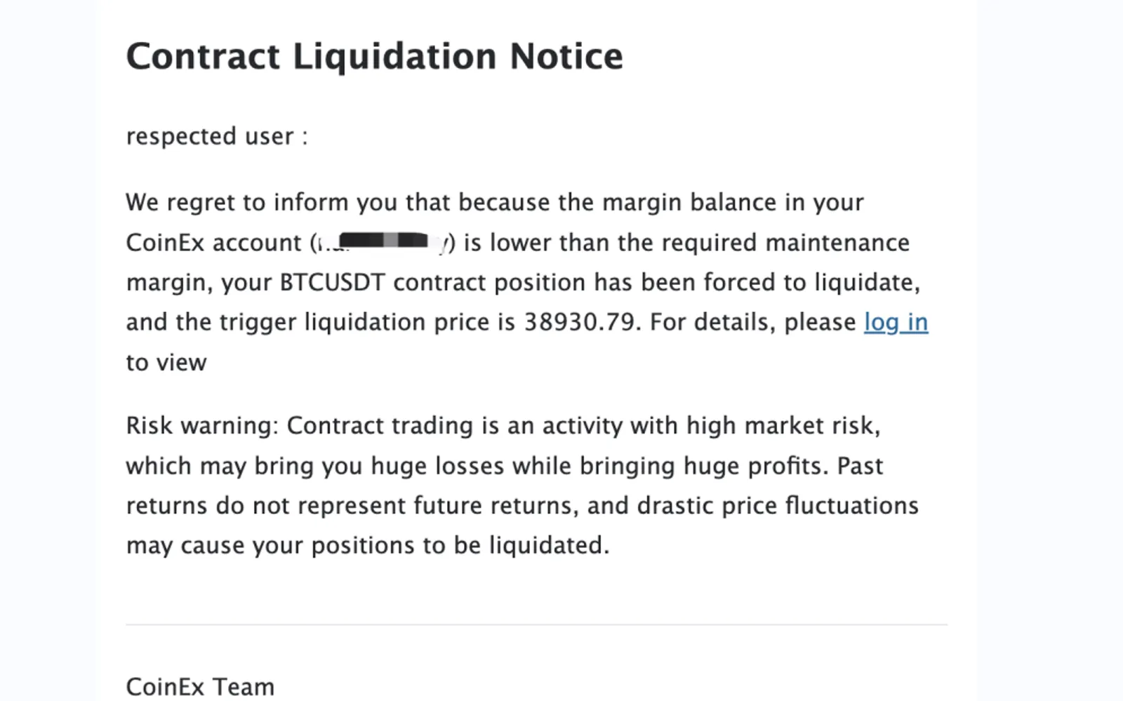CoinEx：新手玩合約初次爆倉是什麼體驗？ - image 2