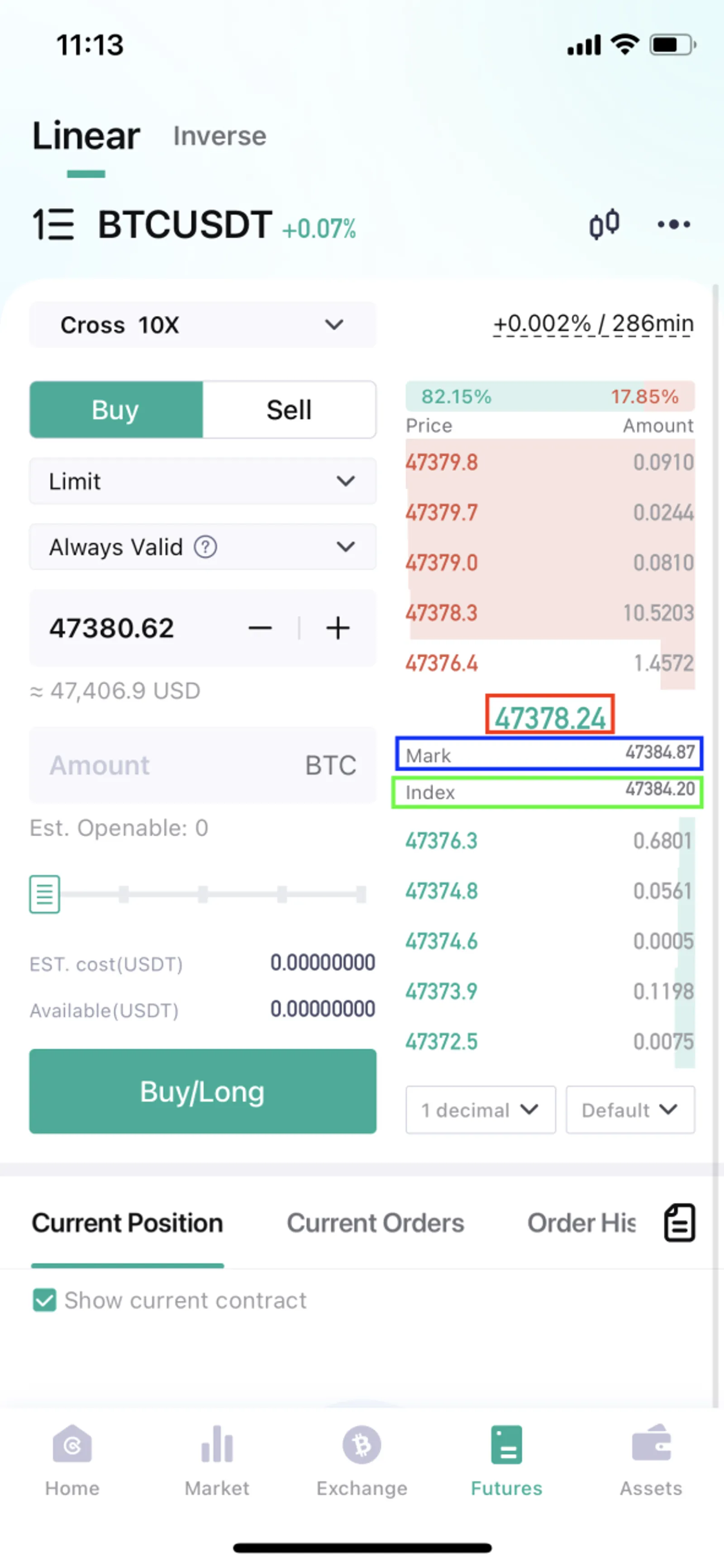 Preço de Referência e Preço de Índice na CoinEx