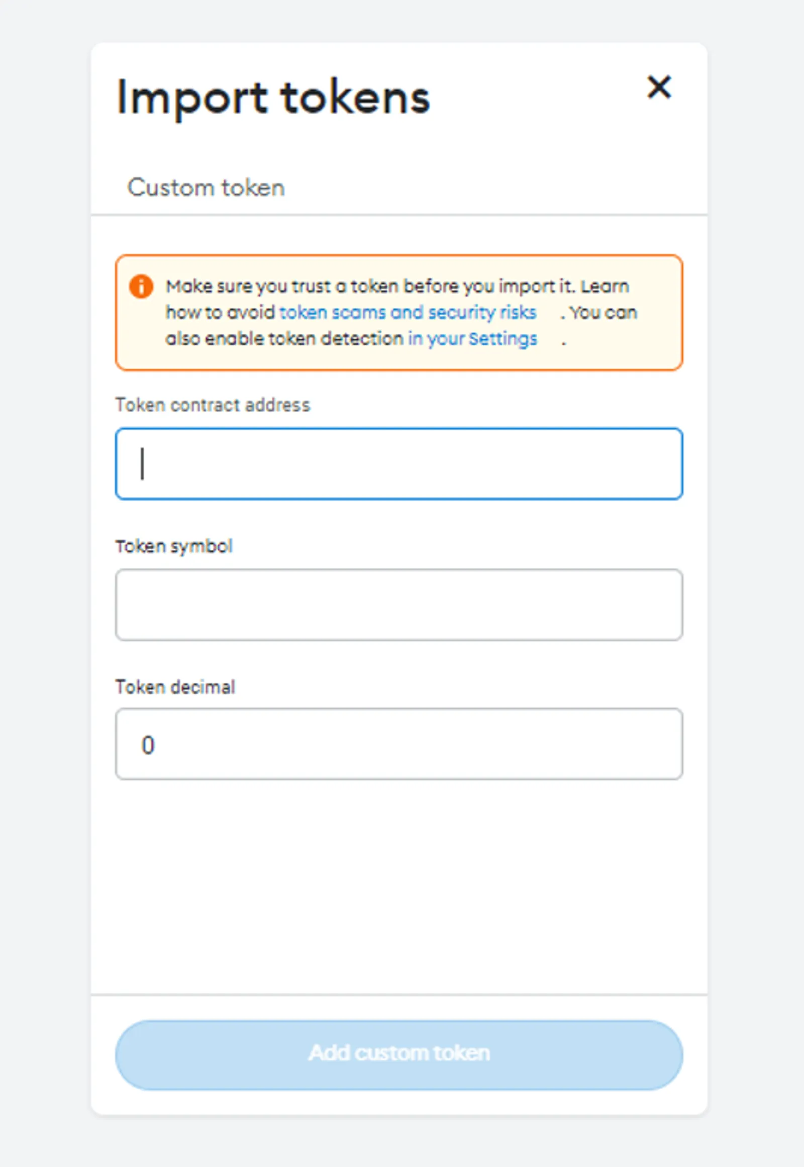 Import Tokens Manually on the Avalanche Network