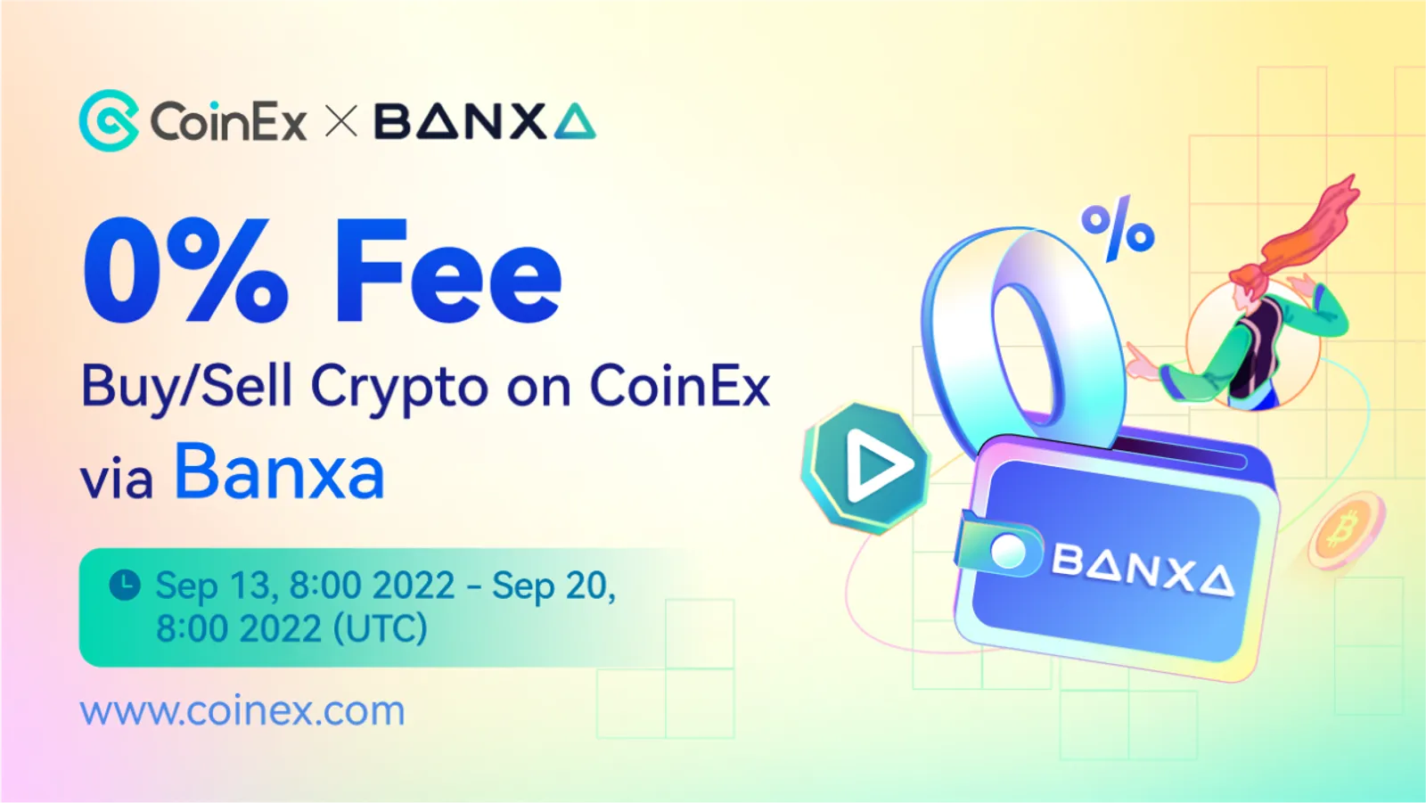 0手續費買賣幣！CoinEx & Banxa聯合活動火熱上線！
