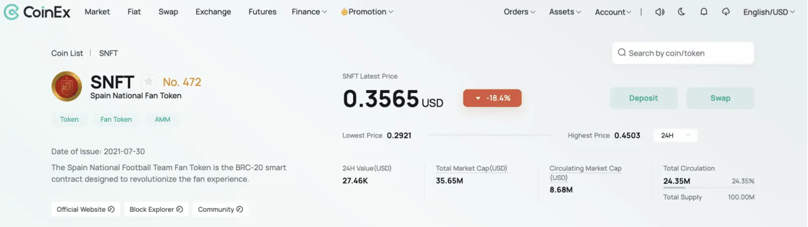 https://www.coinex.com/exchange/SNFT-USDT