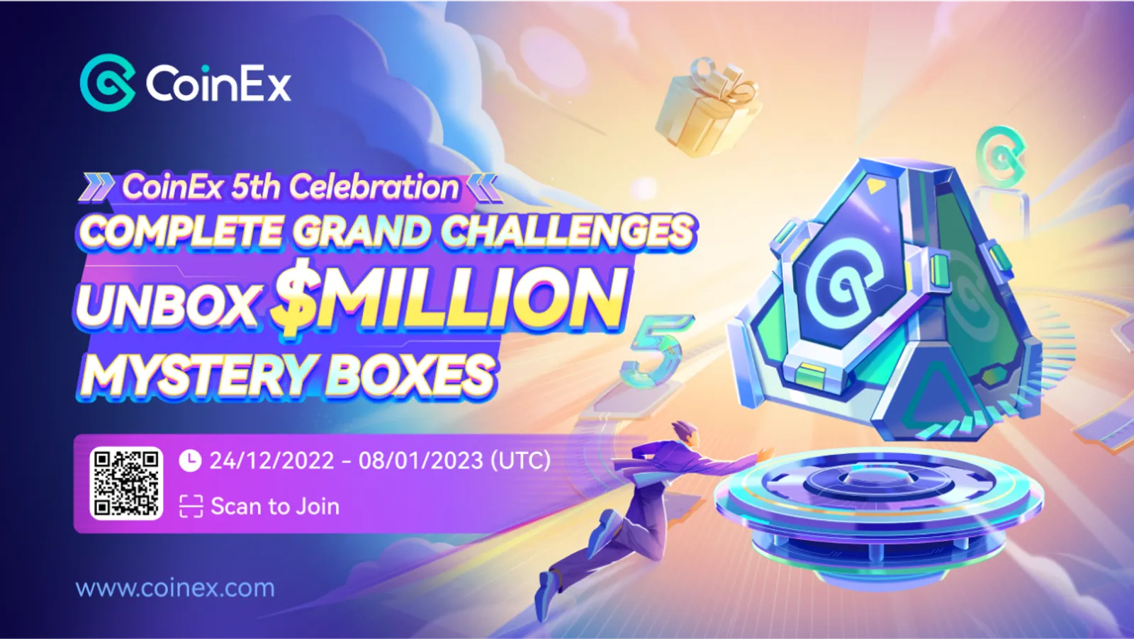 CoinEx五周年福利：百萬盲盒免費抽！ - image 2