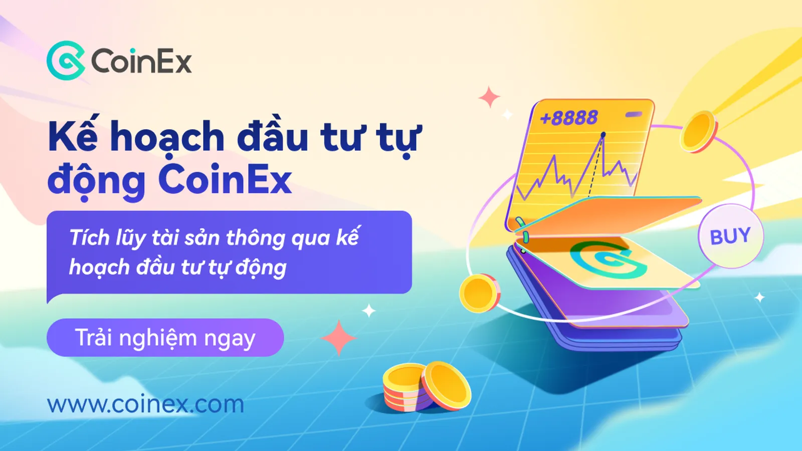 Đầu tư dễ dàng hơn: CoinEx ra mắt Kế hoạch đầu tư tự động để giúp người dùng kiếm lợi nhuận