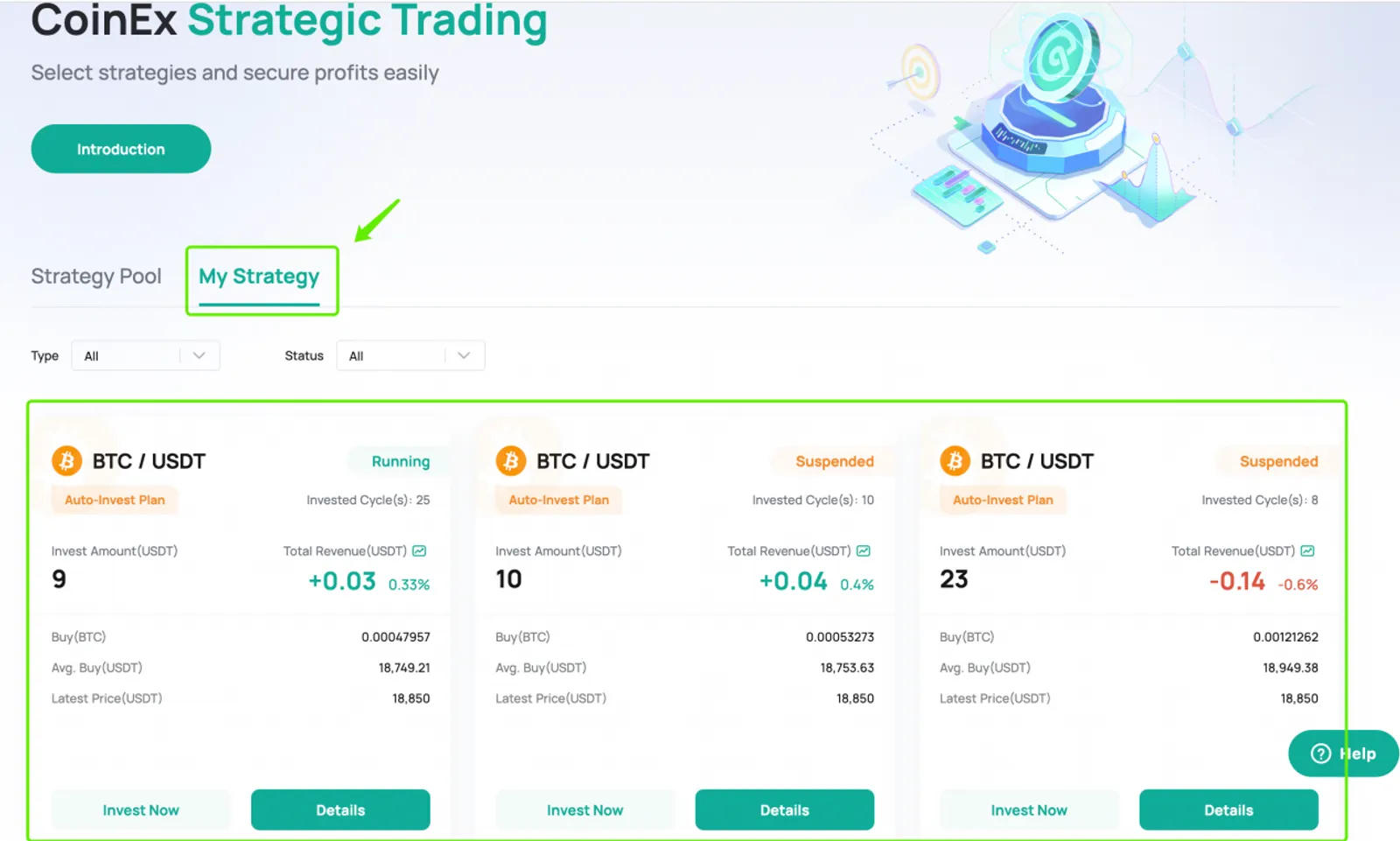 Hướng dẫn CoinEx｜Đầu tư tiền điện tử dễ dàng thông qua Kế hoạch đầu tư tự động CoinEx - image 7
