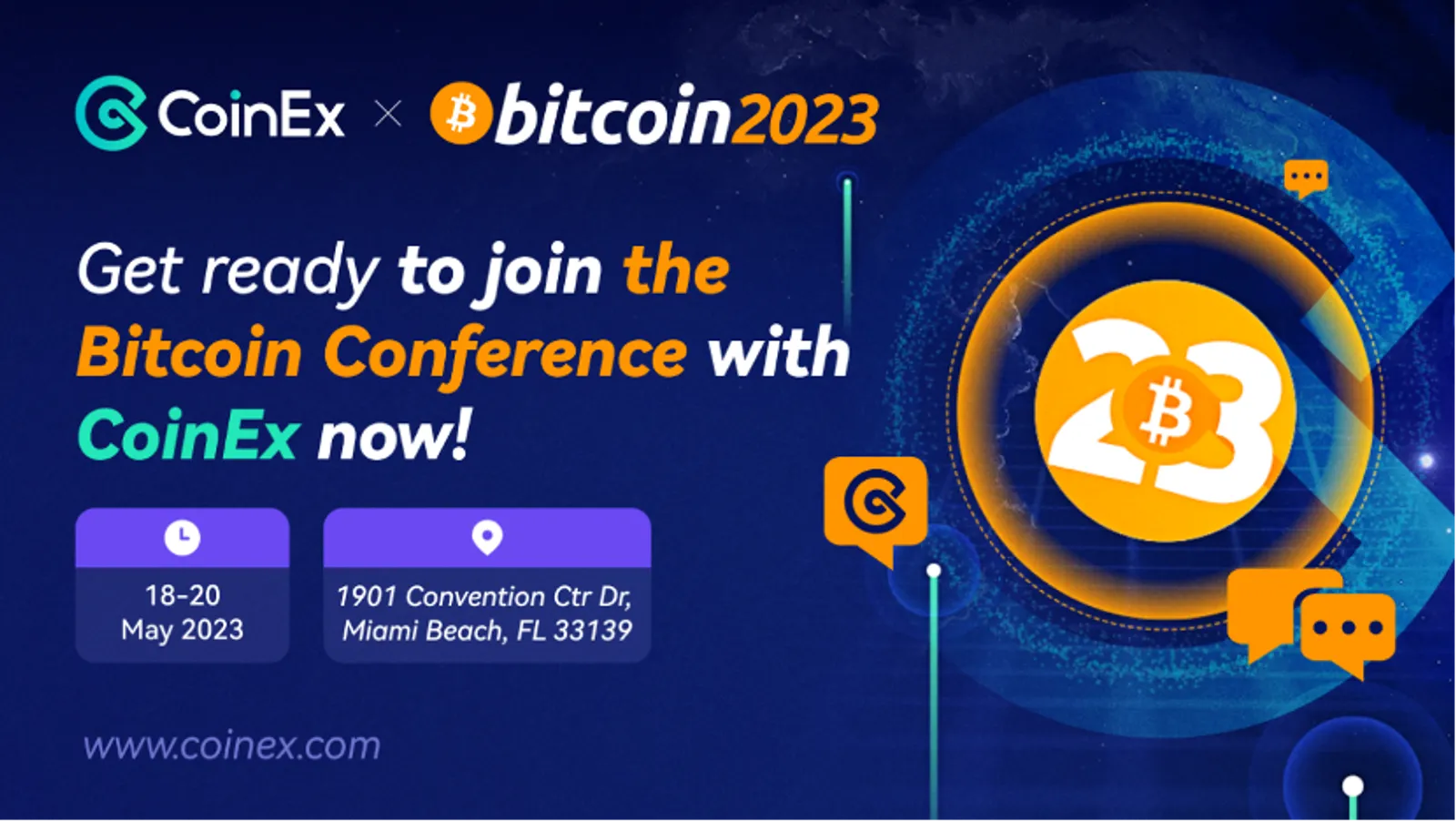 CoinEx tài trợ bitcoin2023