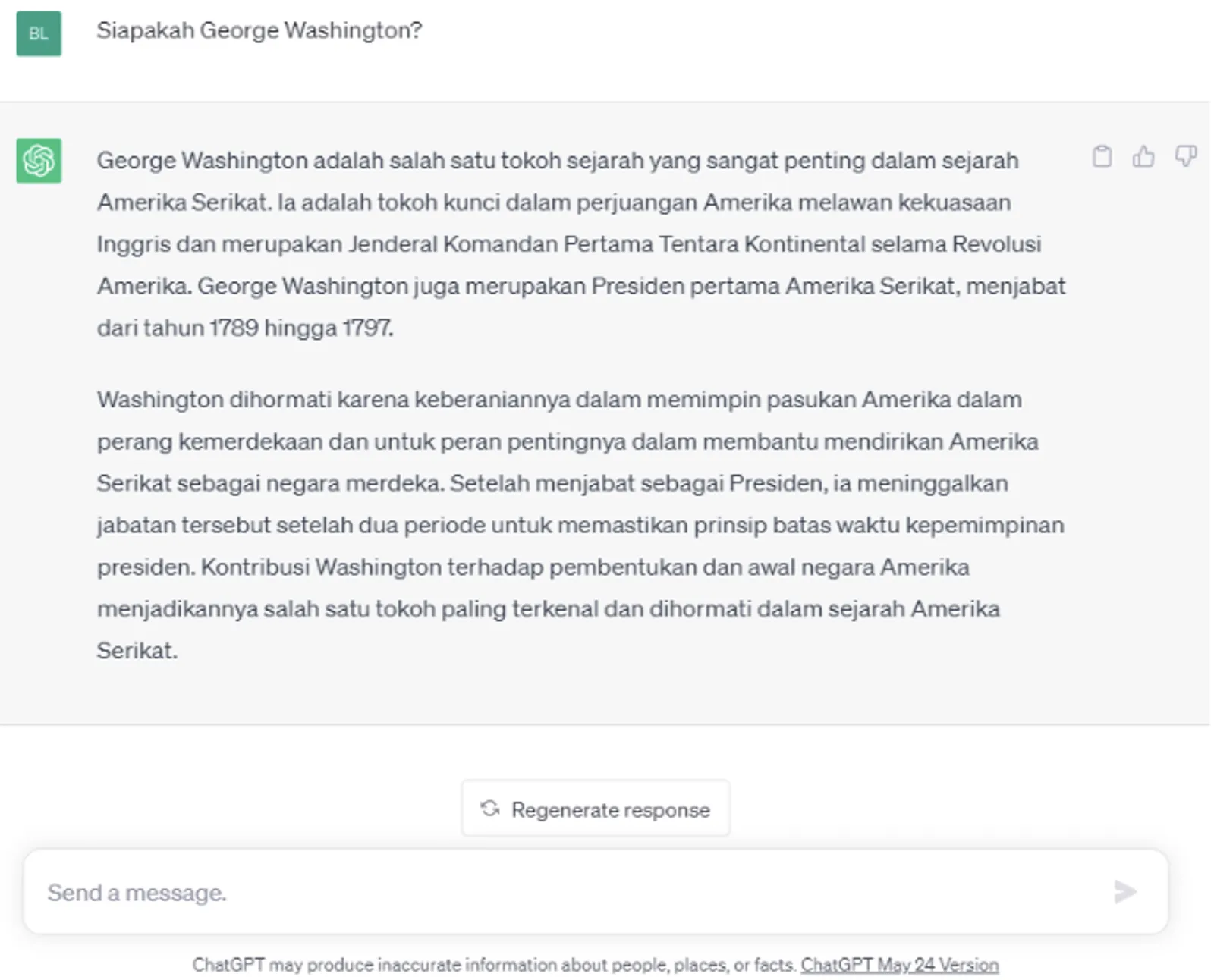 Siapakah George Washington?