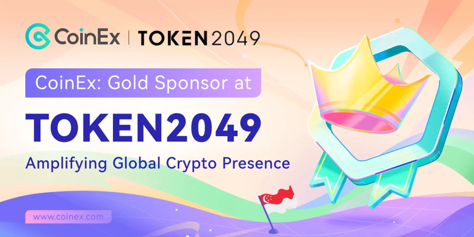 CoinEx стала золотым спонсором форума TOKEN2049 в Сингапуре, чтобы усилить свое влияние в мировой криптосфере