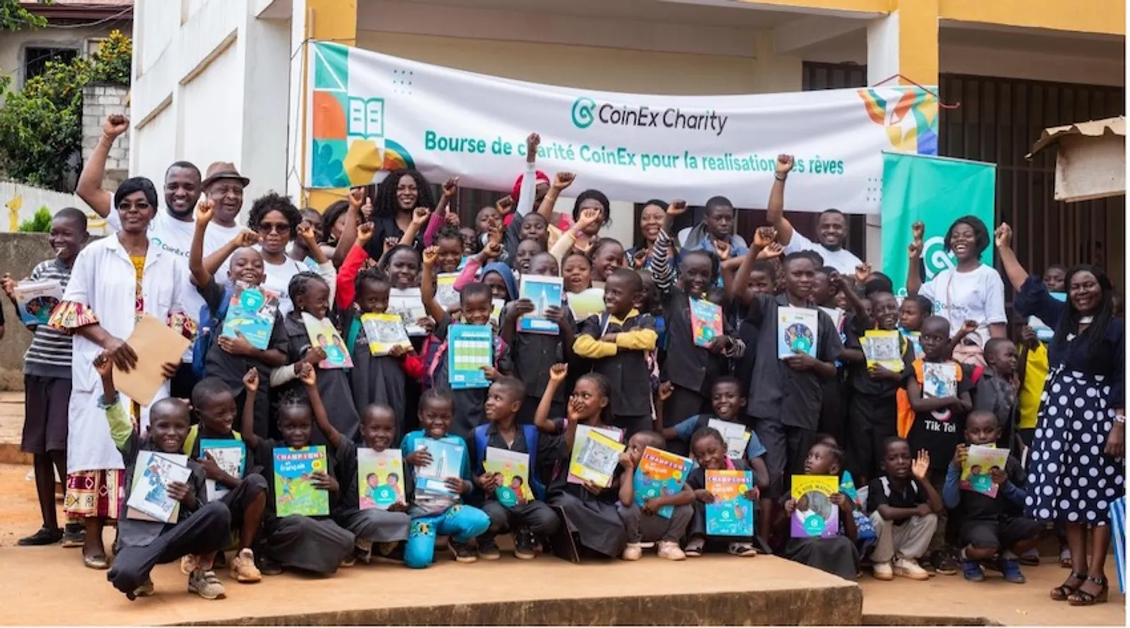 CoinEx Charity at the school EPA Nlongkak 1A