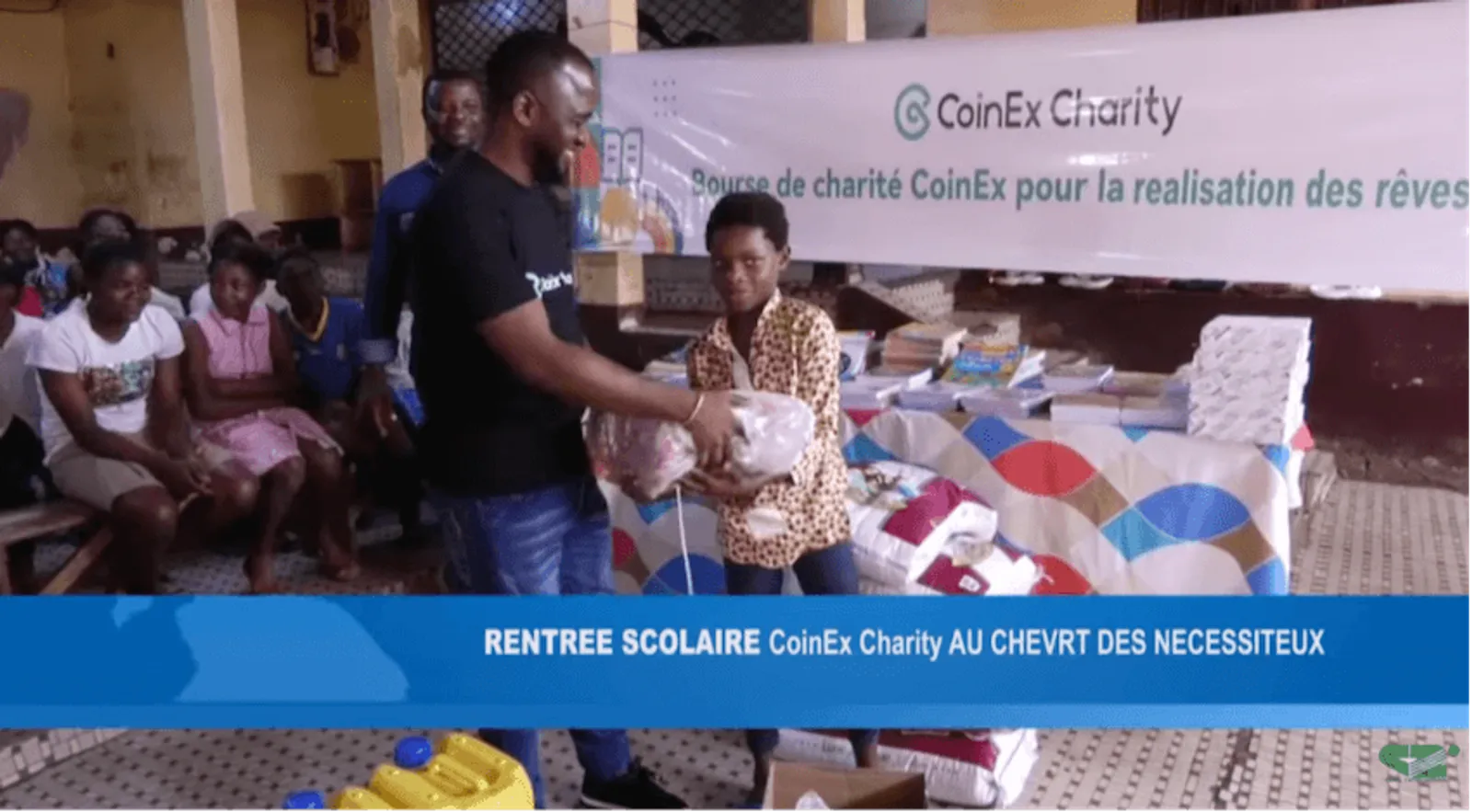 CoinEx Charity covered by an African media network