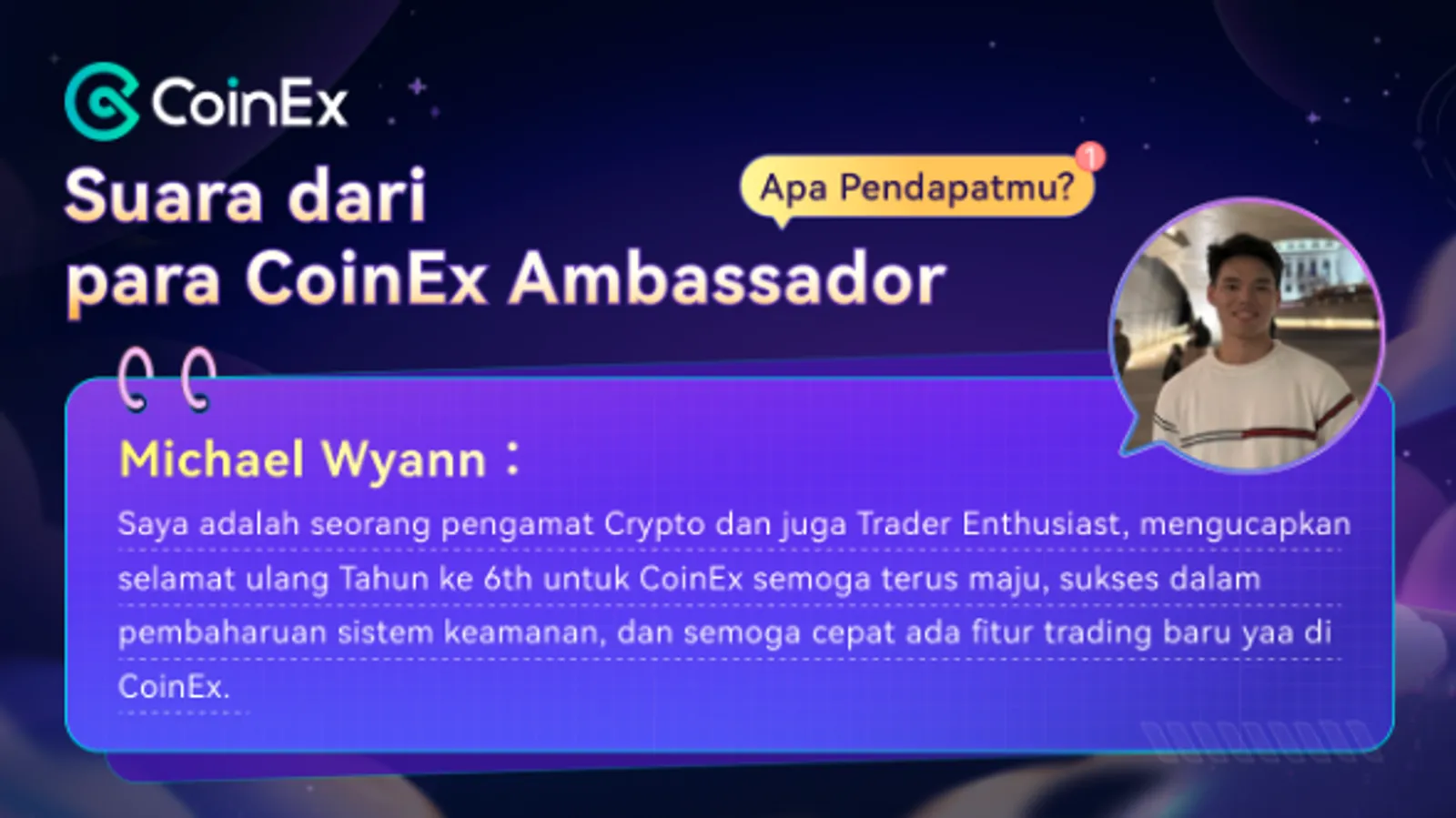 Suara dari para CoinEx Ambassador
