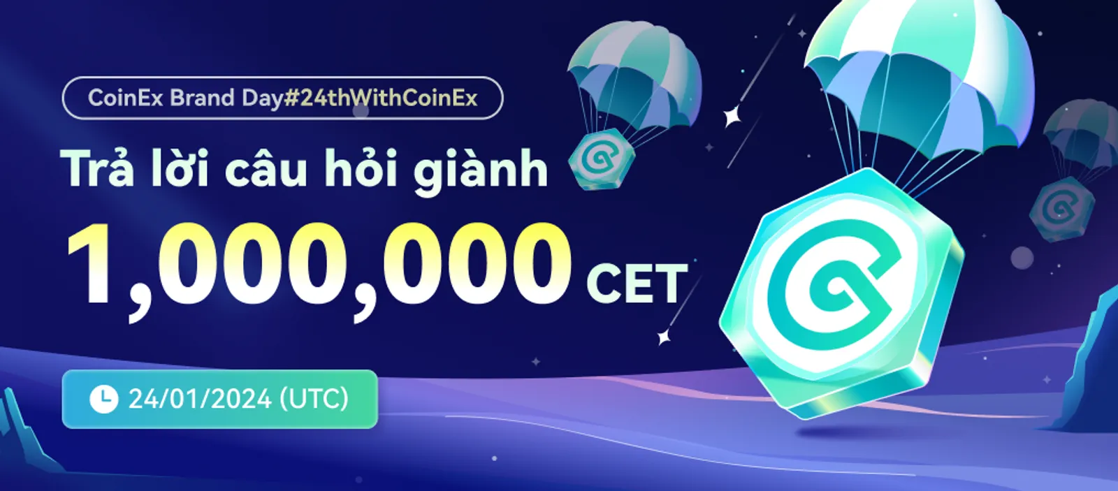 CoinEx tiếp tục nâng cao giá trị thương hiệu: CoinEx Brand Day diễn ra với airdrop lên đến 1,000,000 CET
