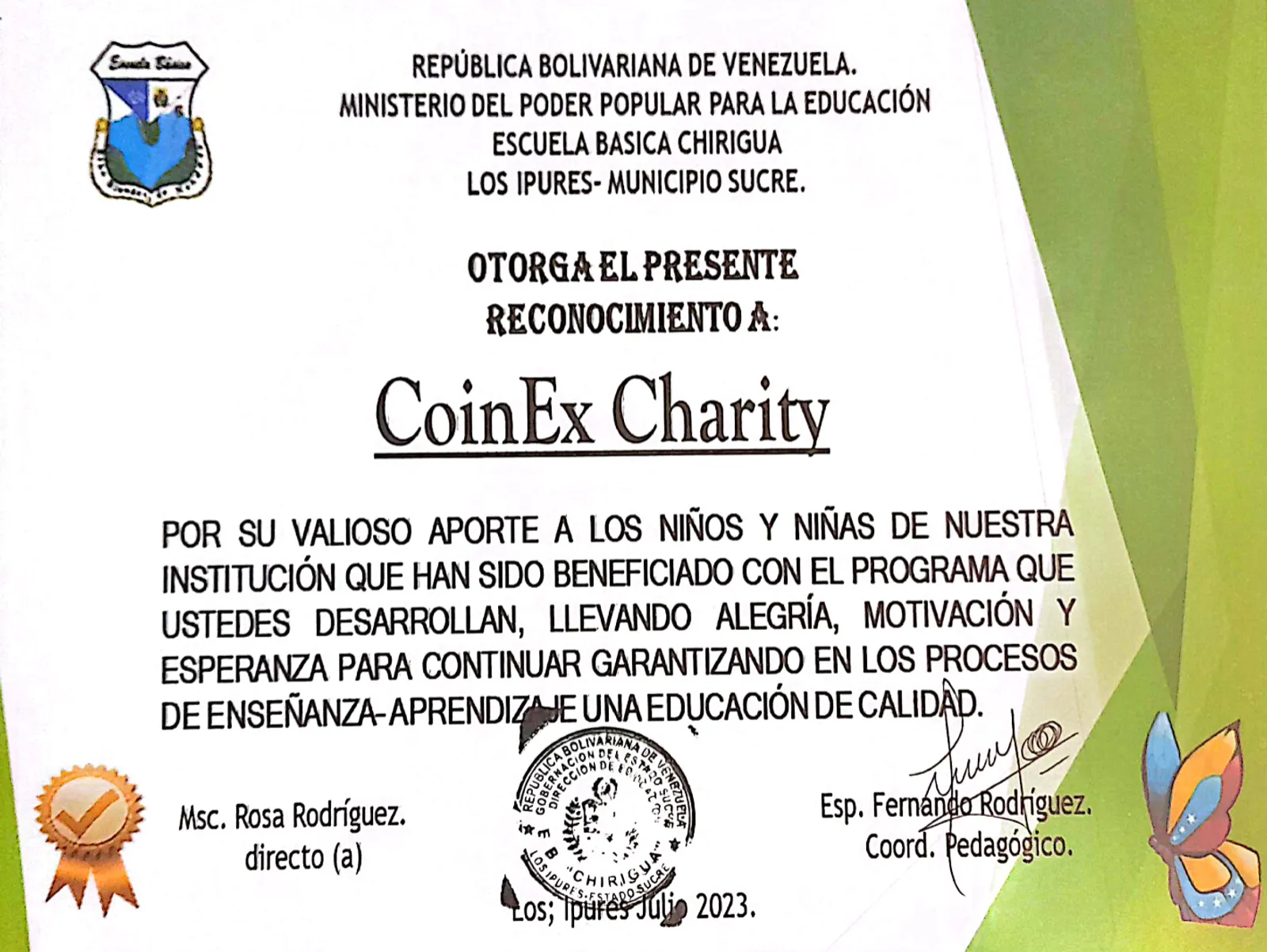 CoinEx Charity助力委内瑞拉教育，让知识之光照亮贫困学校 - image 3