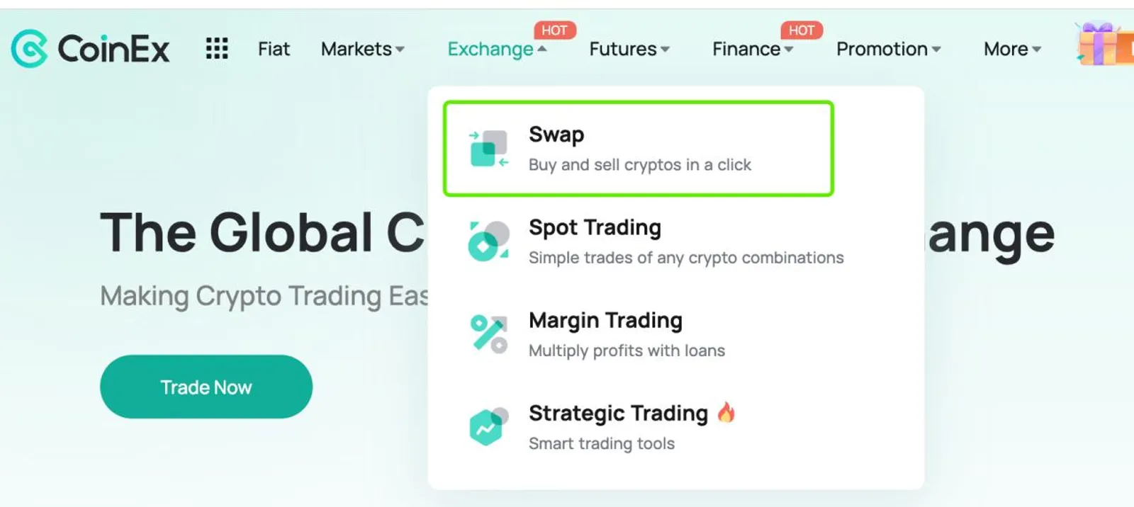 원클릭 스왑 및 2단계 거래: CoinEx 스왑은 투자자가 최적의 타이밍을 포착할 수 있도록 도와줍니다