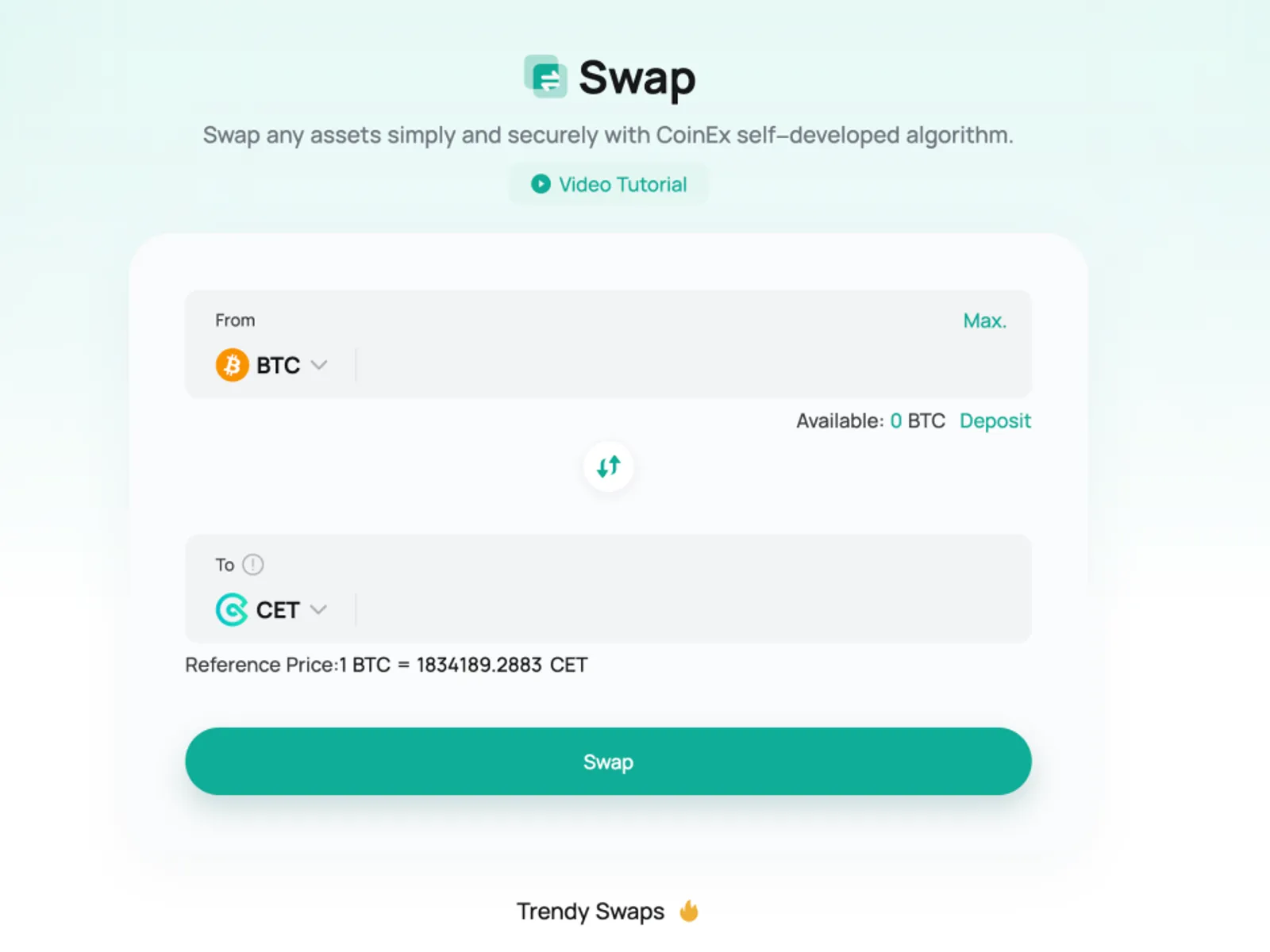 원클릭 스왑 및 2단계 거래: CoinEx 스왑은 투자자가 최적의 타이밍을 포착할 수 있도록 도와줍니다 - image 2
