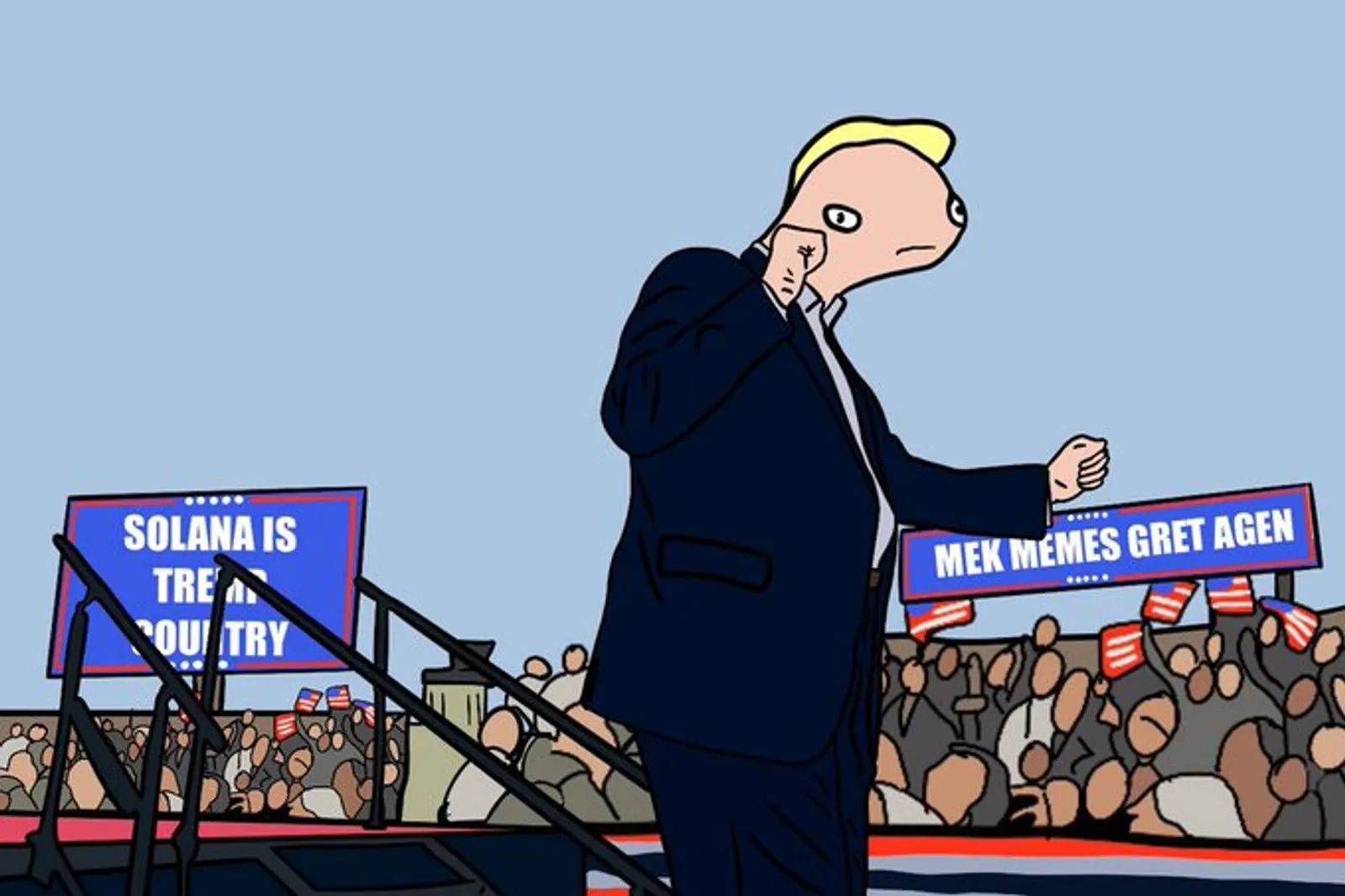 TREMP is centered around the figure of former US president Donald Trump.