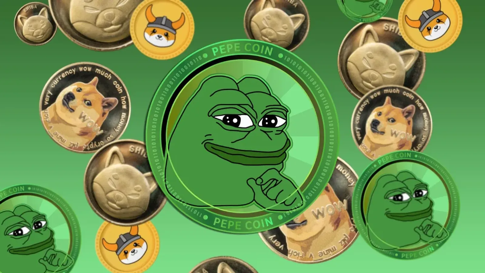 Pepe là một memecoin giảm phát dựa trên meme chú ếch Pepe nổi tiếng.