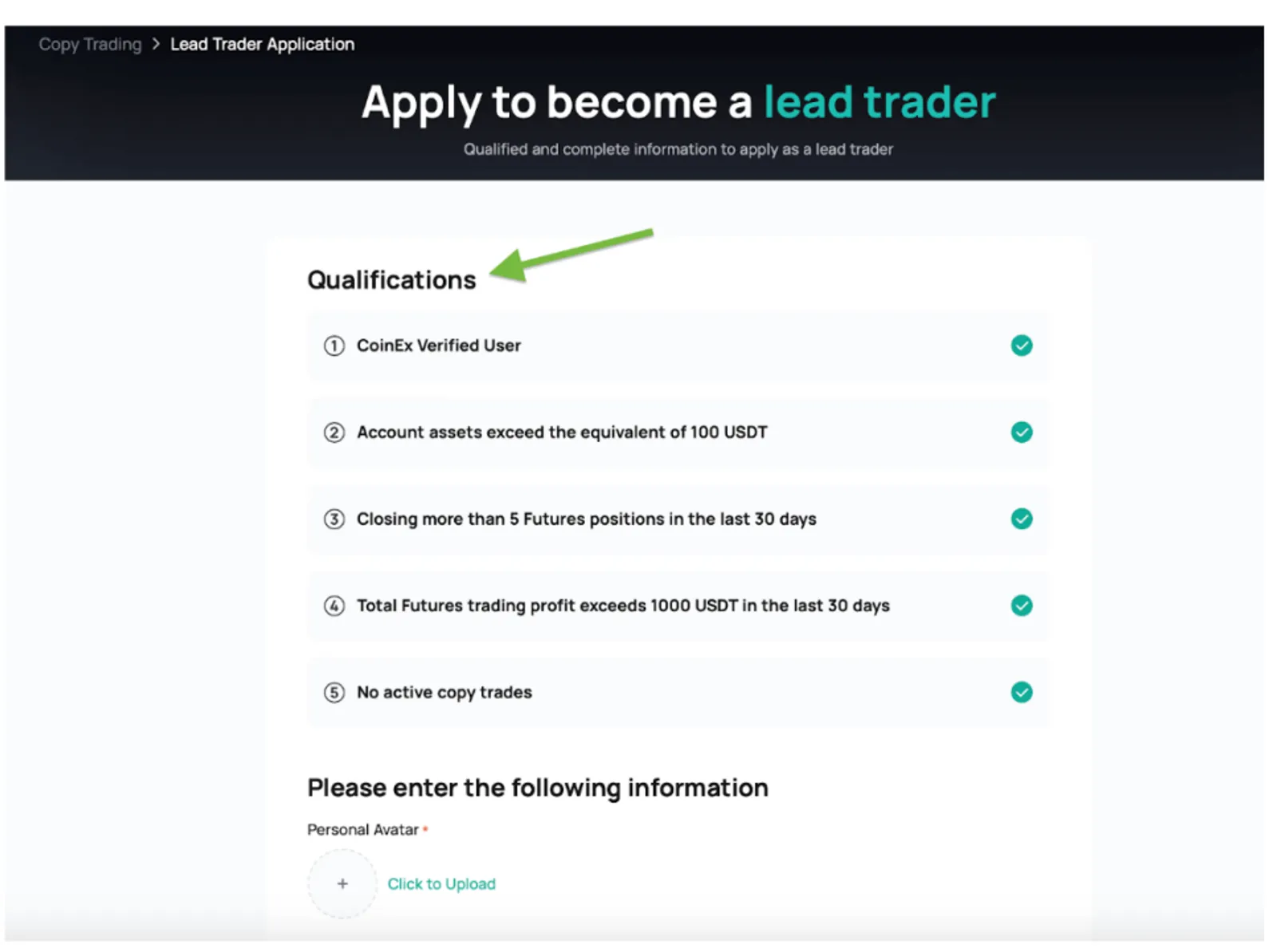 Trader Líder CoinEx