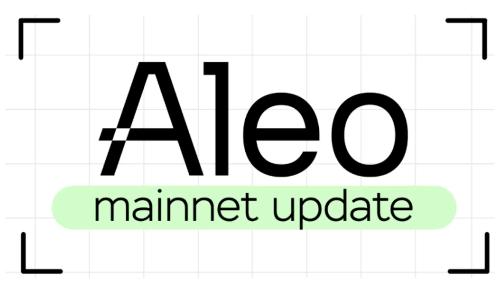 Aleo mainnet update