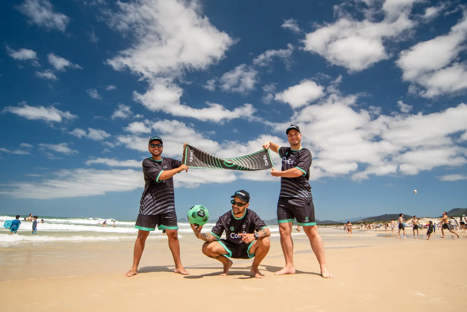 Representantes da CoinEx em Florianópolis
