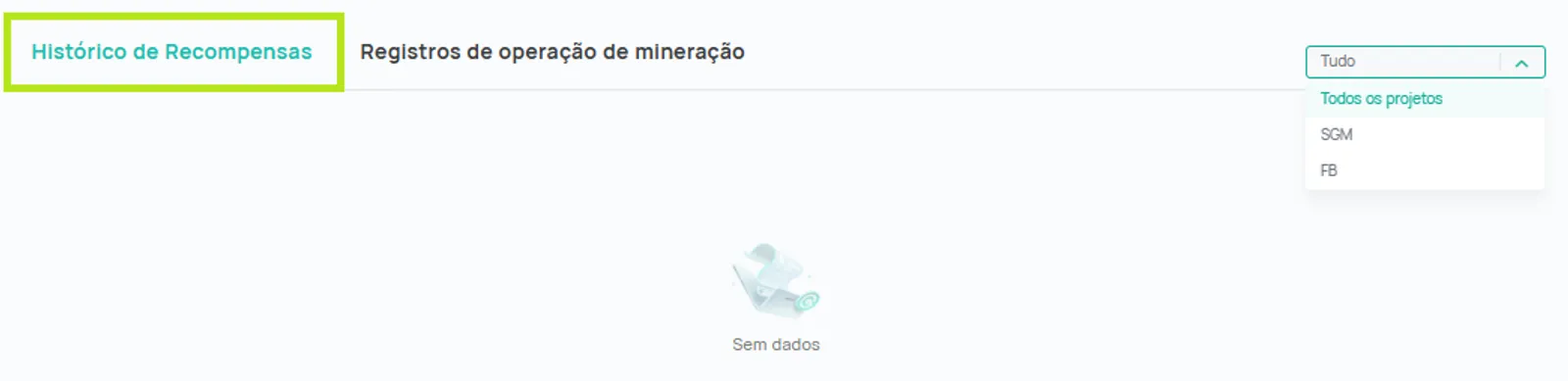 Mineração CoinEx