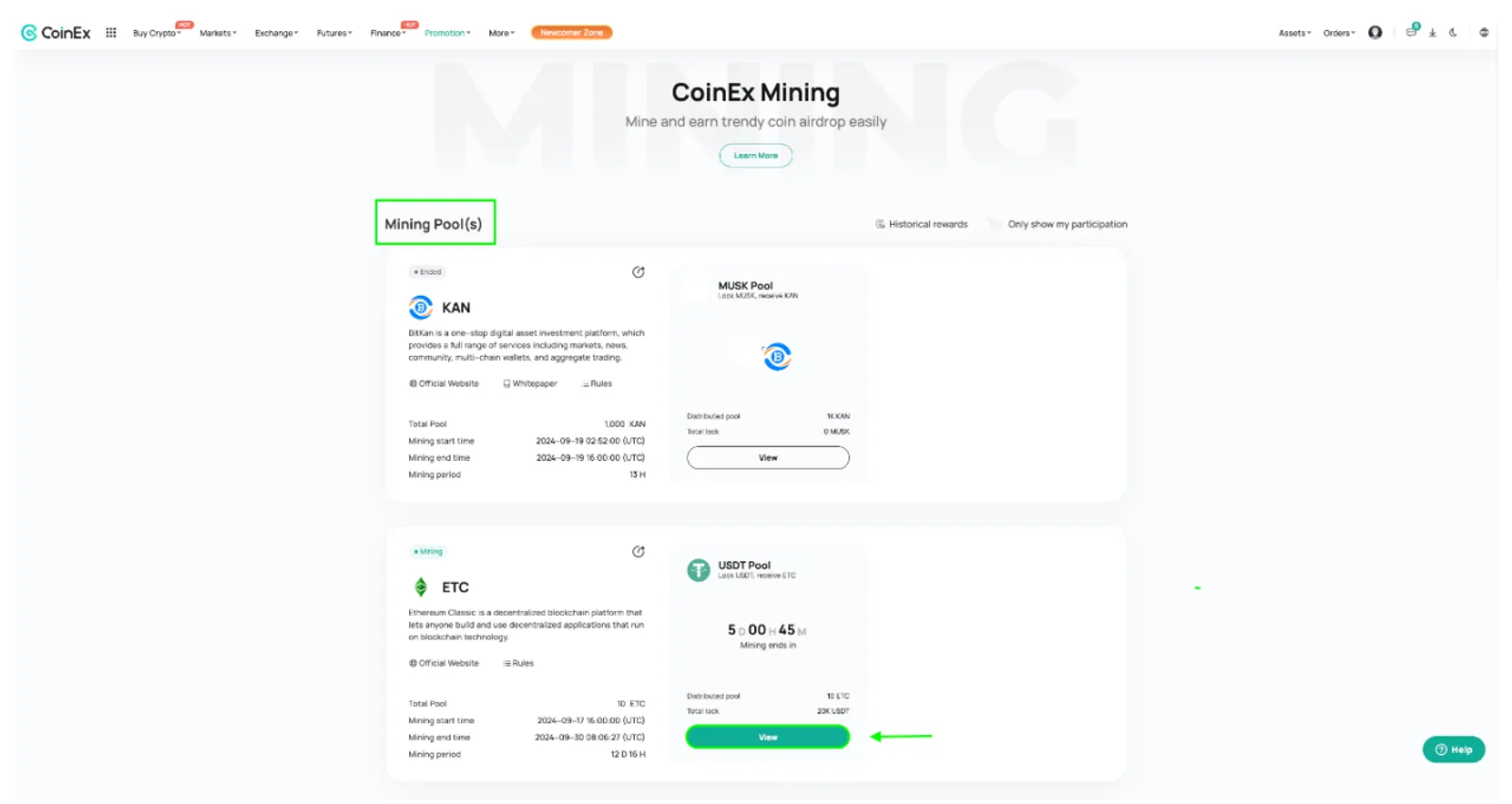 Tutorial de productos CoinEx | Cómo participar en CoinEx Mining para maximizar las ganancias - image 2