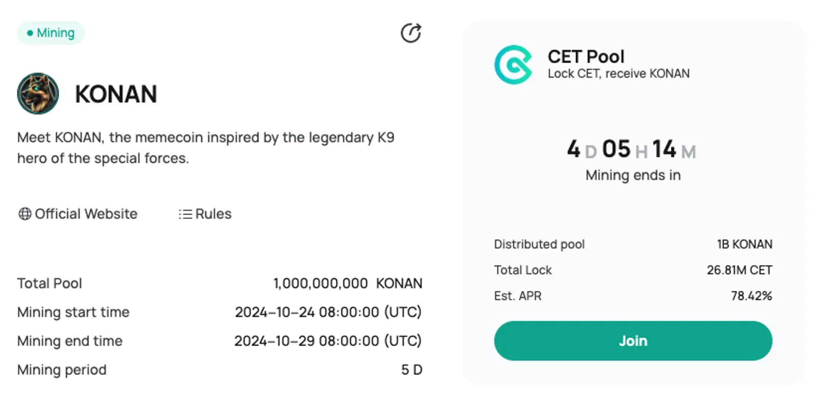 Nuevas oportunidades con CET: La actividad de minería de CoinEx recompensa a los usuarios con tokens KONAN