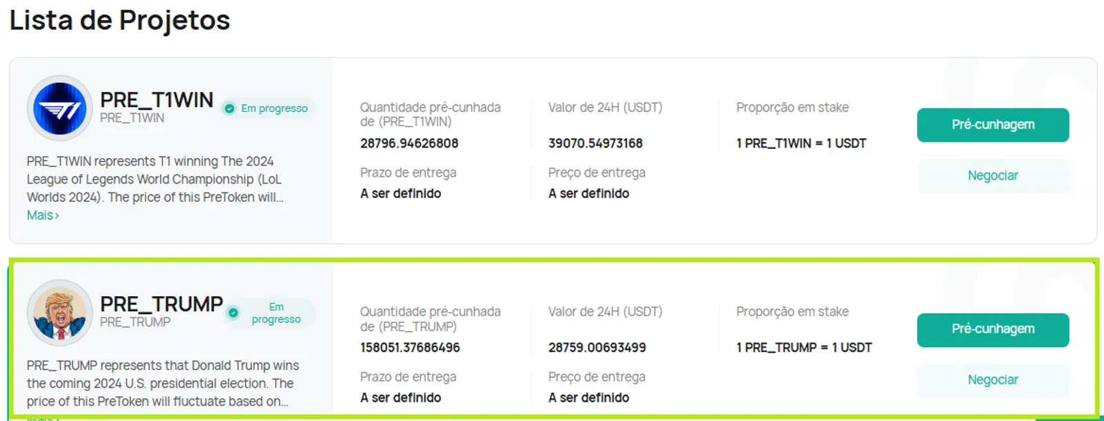 PRE_TRUMP na CoinEx