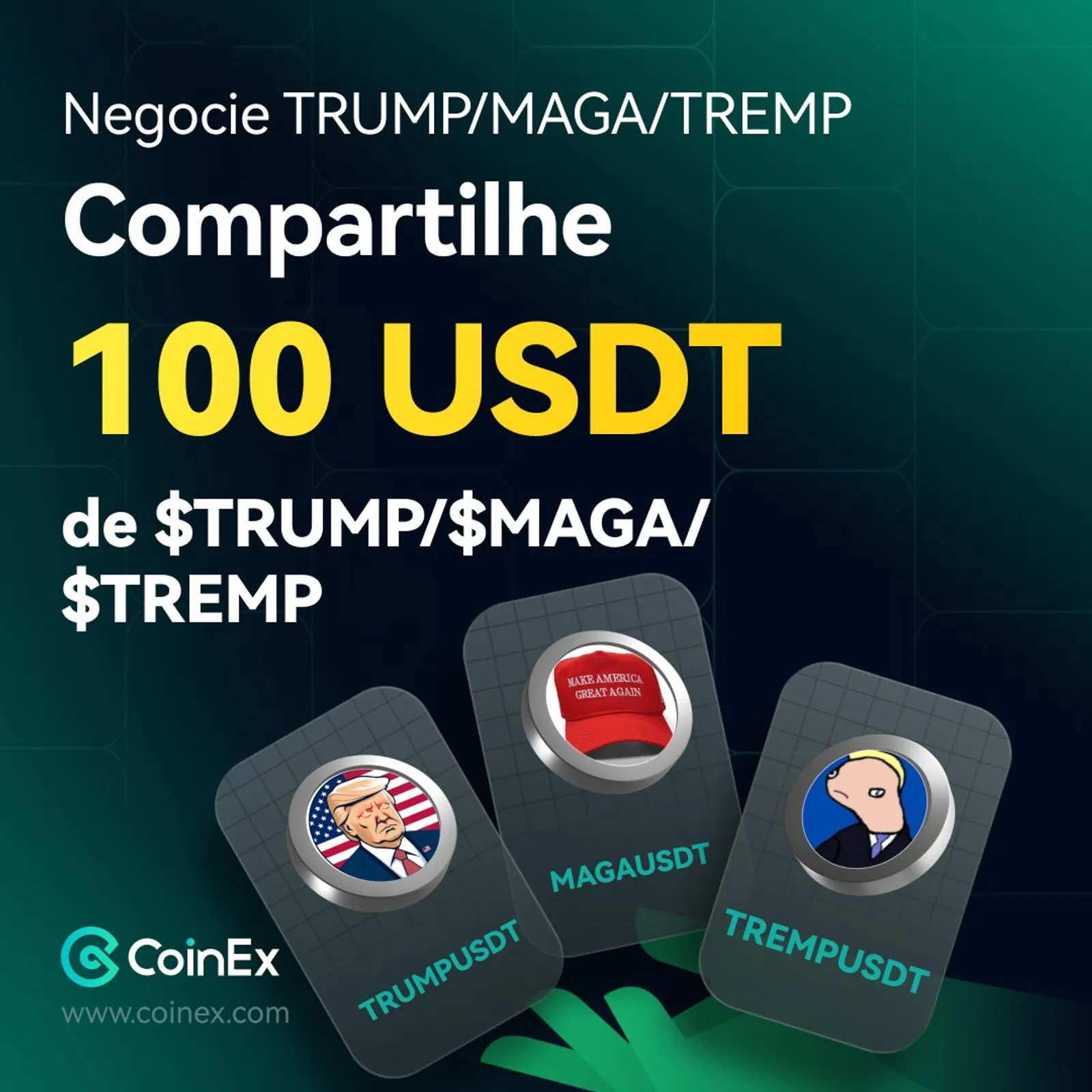 Trump na CoinEx