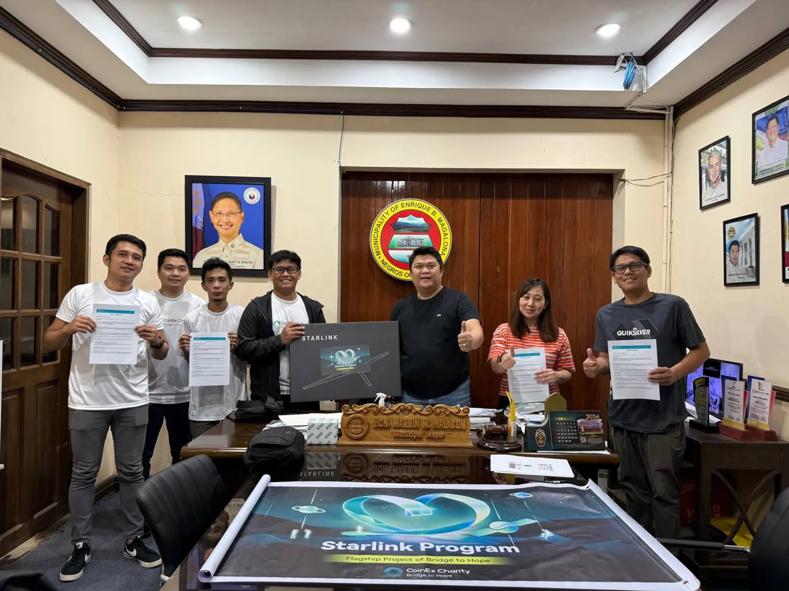 Starlink Program | CoinEx Charity Deploys the First Starlink Unit  to the Philippines