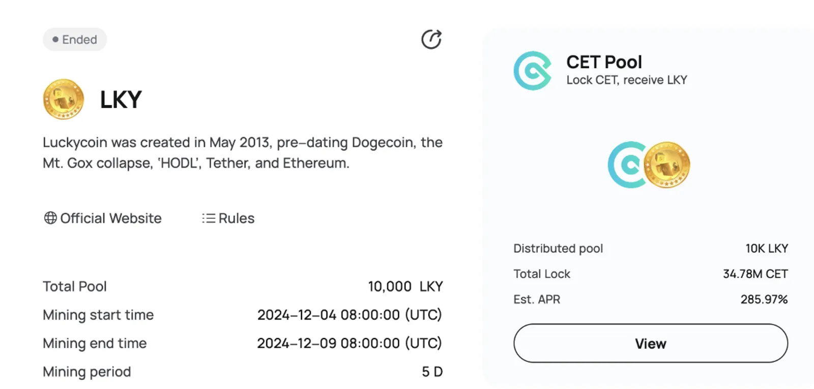 Mining CoinEx