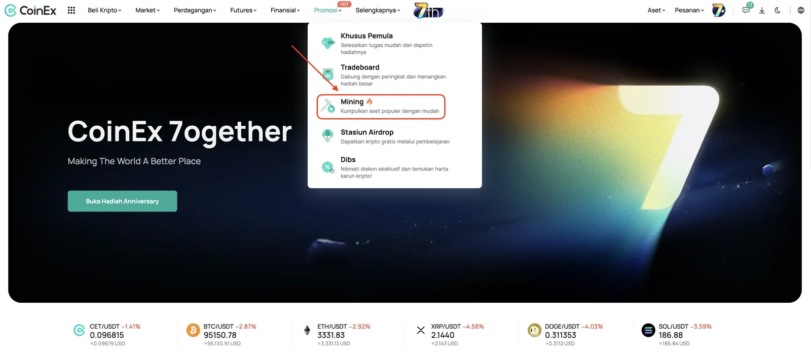 Maksimalkan Potensi Kripto dengan Mining CoinEx: Simpel, Aman, dan Cocok untuk Pemula