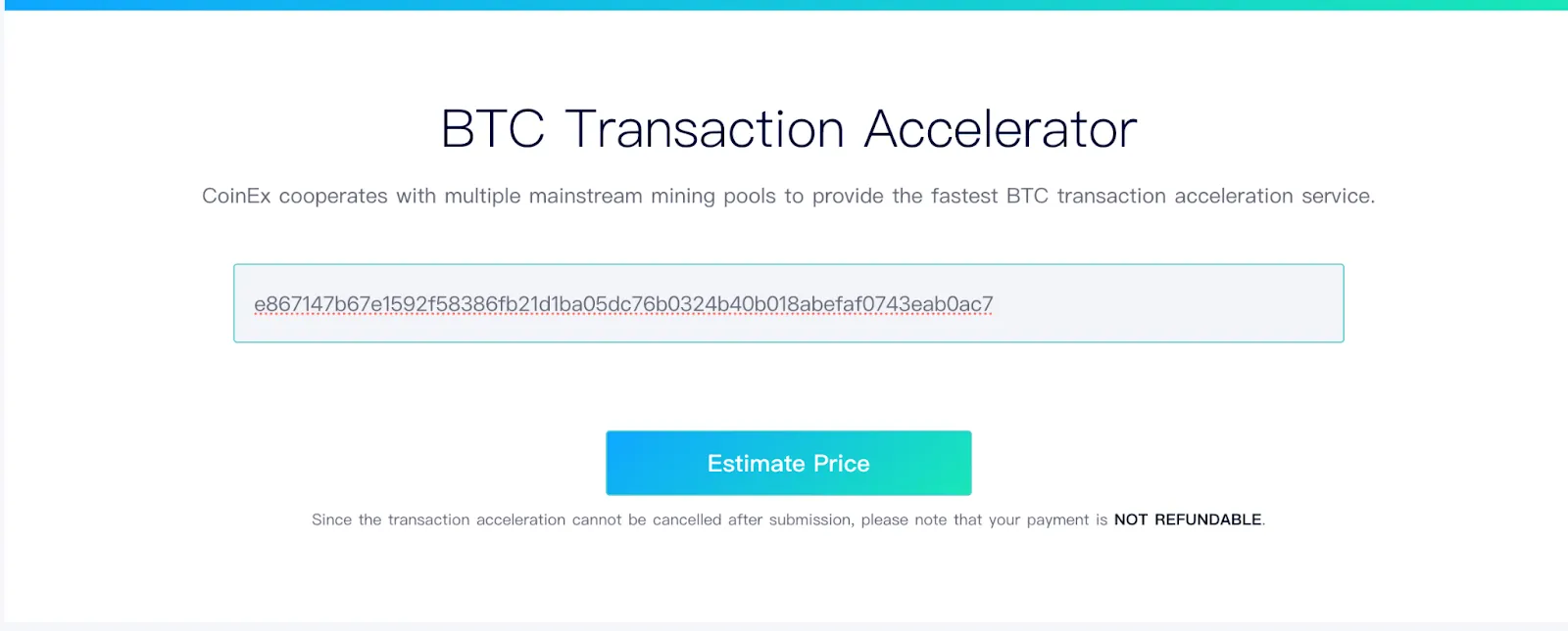 Enter Your Transaction ID