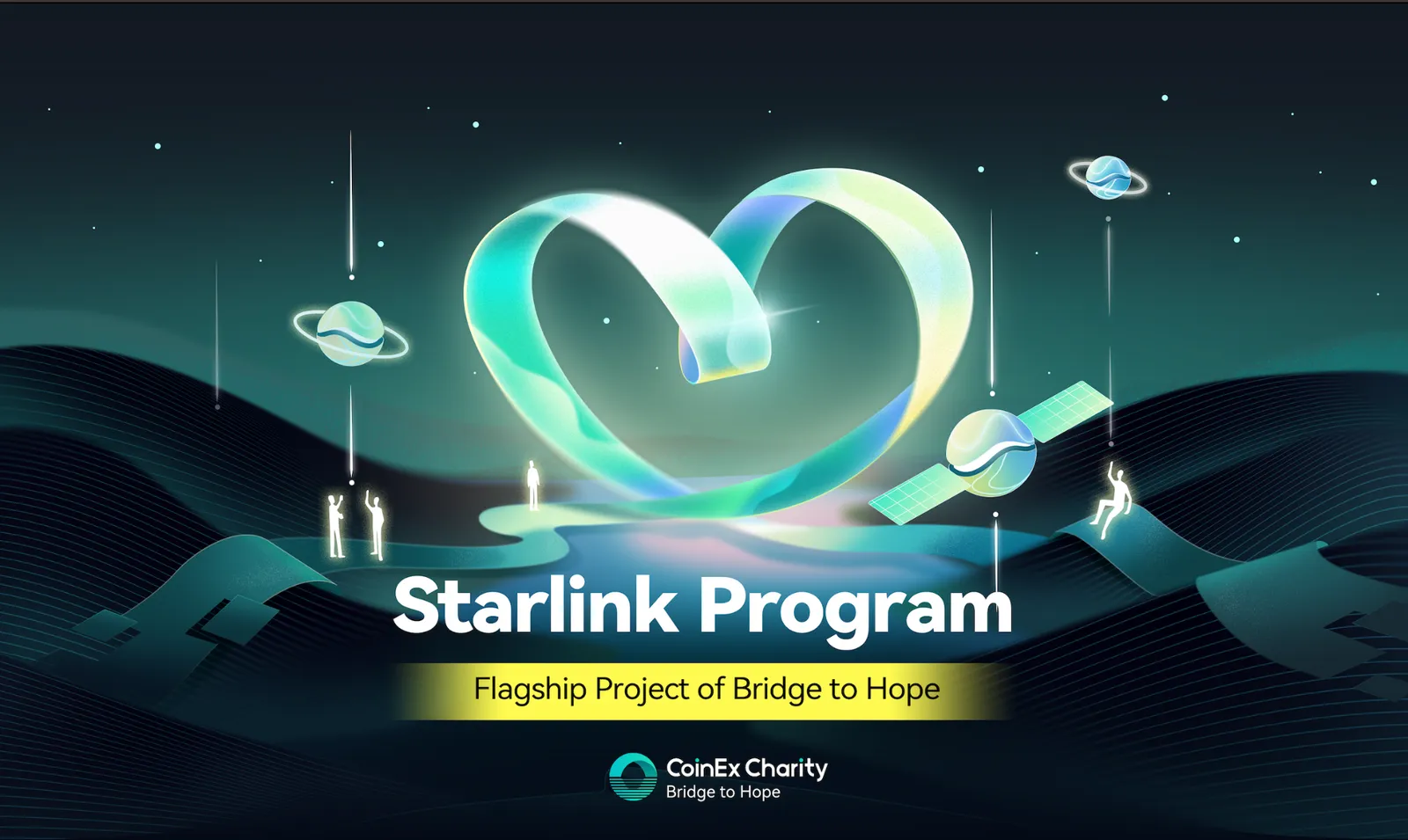搭建数字桥梁：CoinEx Charity 屡获殊荣的星链计划