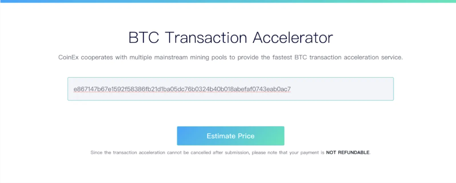 Percepat Transaksi Bitcoin Kamu dengan BTC Accelerator di CoinEx Explorer - image 6