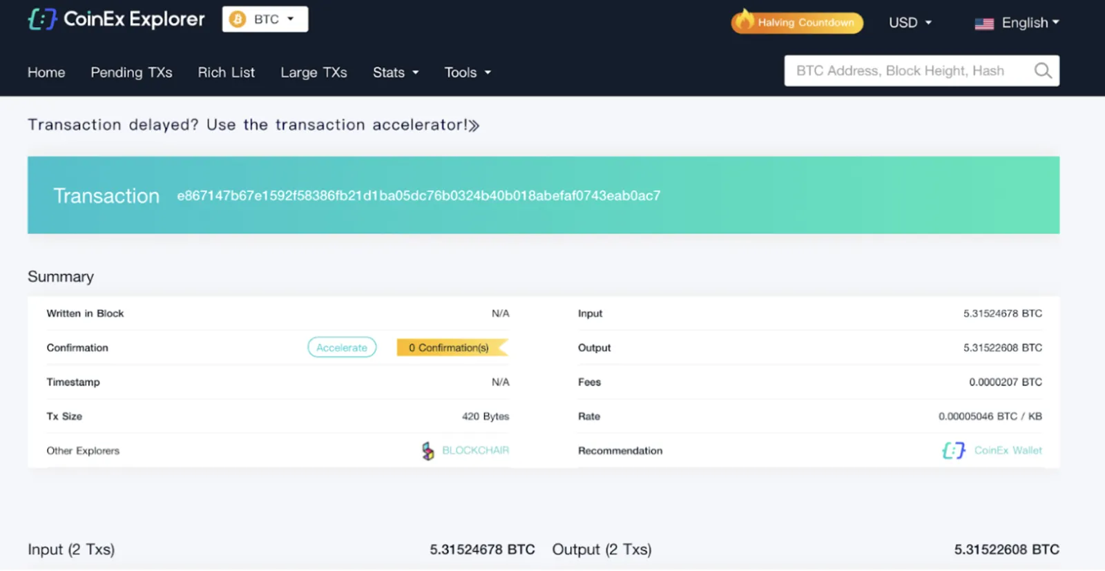 Percepat Transaksi Bitcoin Kamu dengan BTC Accelerator di CoinEx Explorer - image 5