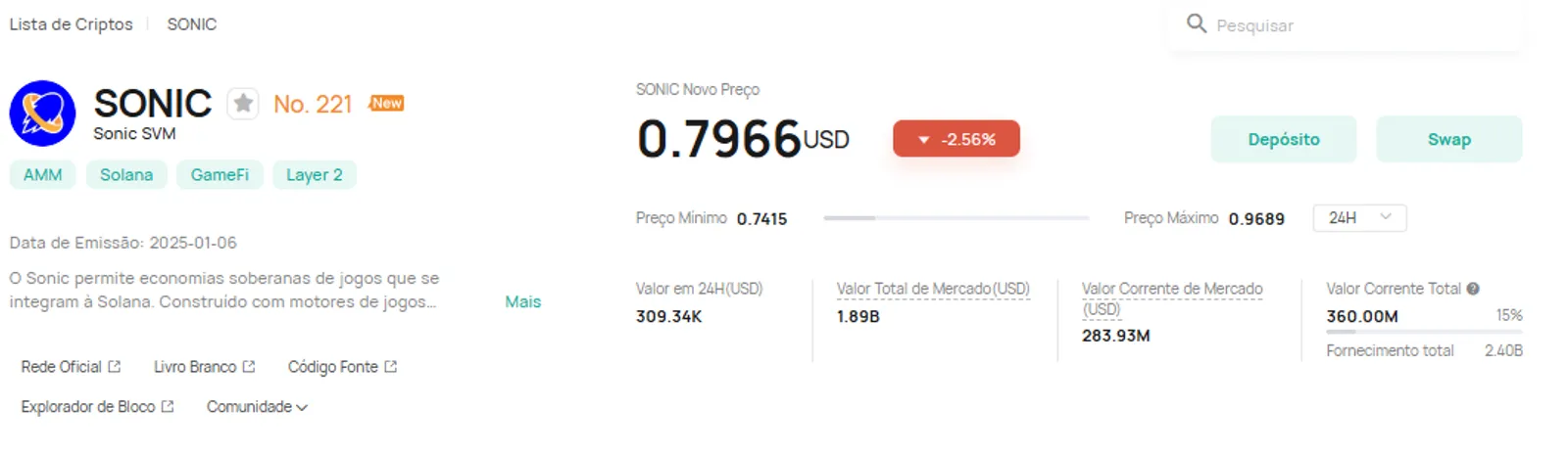 Sonic SVM na CoinEx