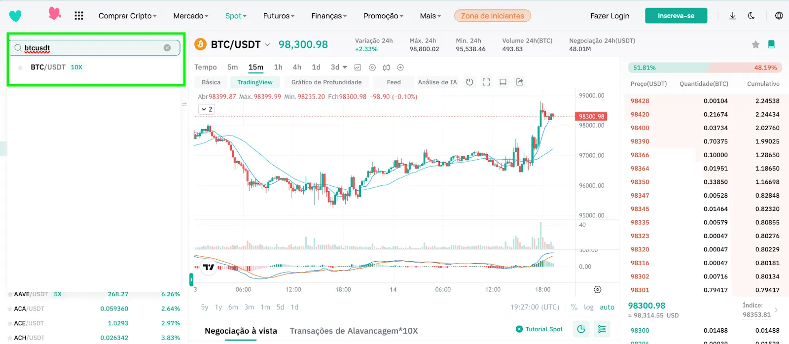 Como comprar bitcoin na CoinEx