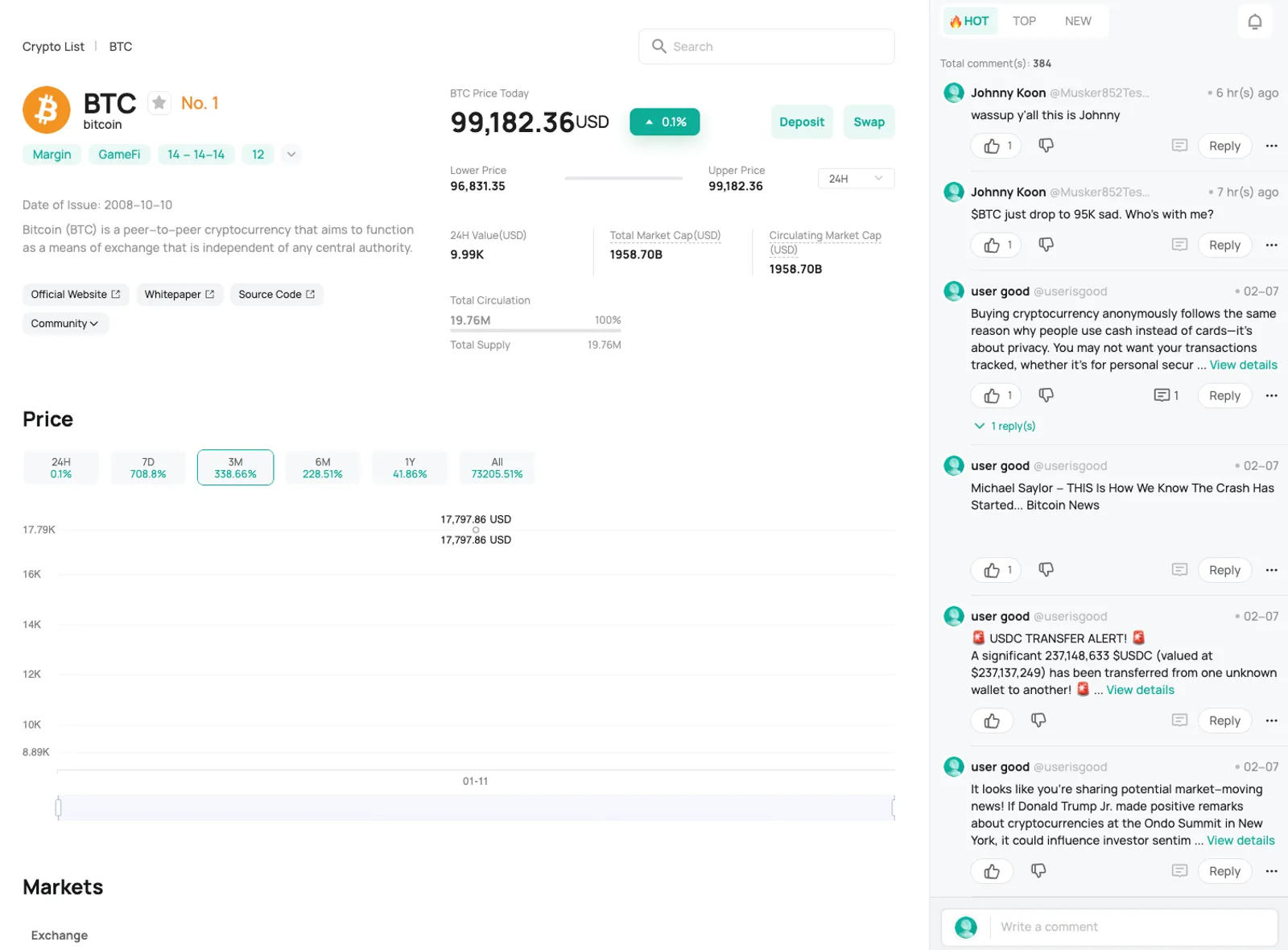 CoinEx vừa ra mắt tính năng mới 'Commentary' để tăng cường sự tương tác của người dùng
