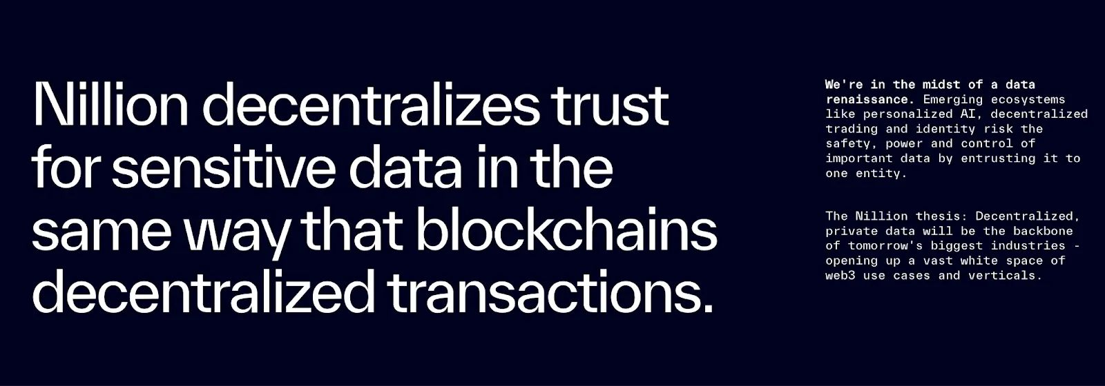 Nillion: Pioneering Decentralized Data Privacy