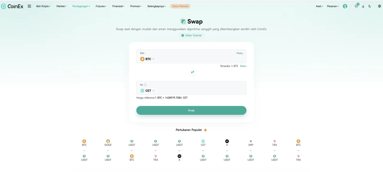 CoinEx Swap