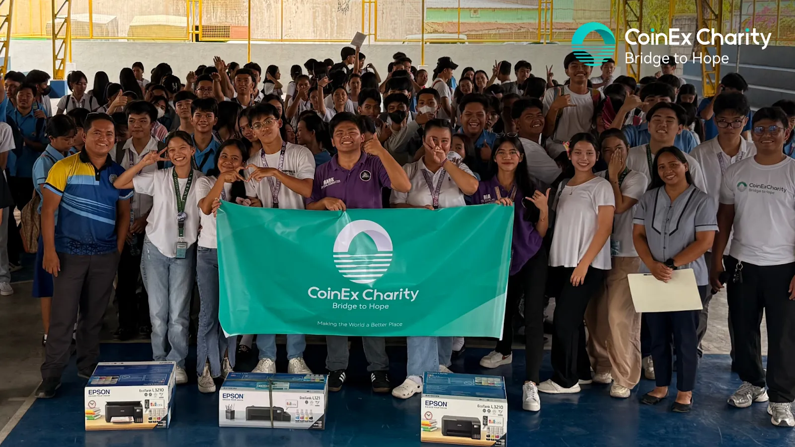 Addressed a practical need by donating three printers to the school