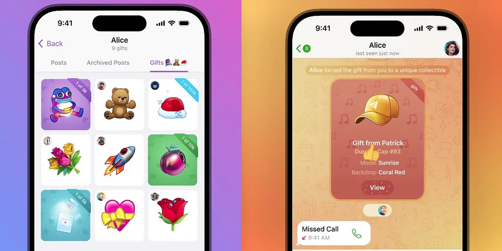 NFT-подарки в Telegram