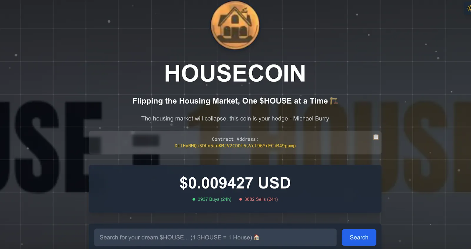 The logo of Housecoin