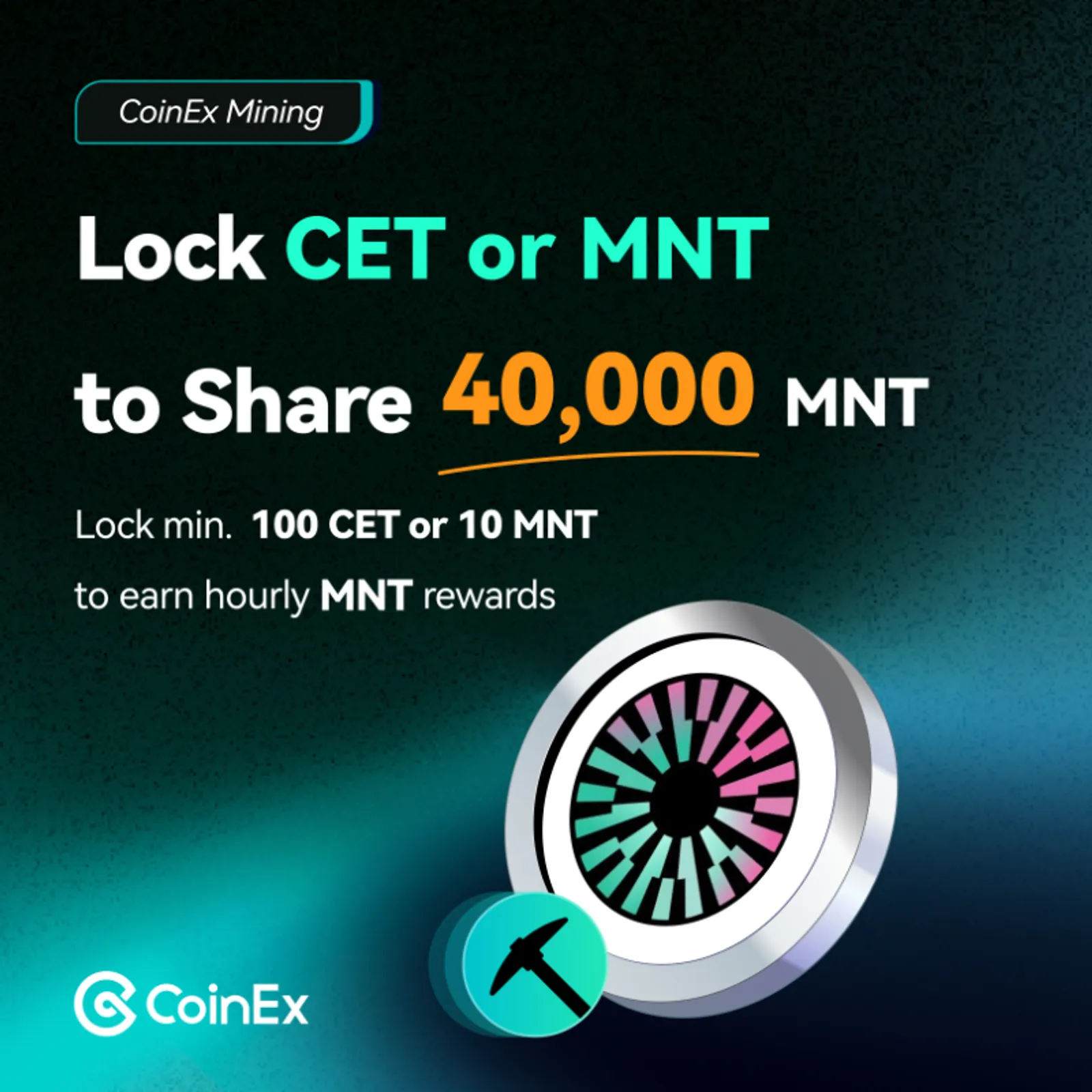 CoinEx Concludes "Lock CET or MNT to Share 40,000 MNT" Mining Event