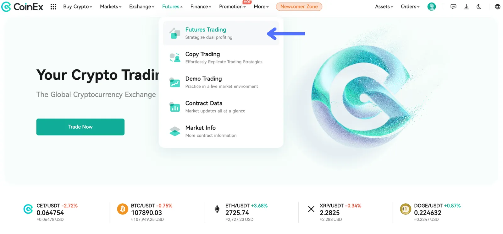 On CoinEx, traders can go long (buy) to profit from price increases or short (sell) to benefit from price declines.