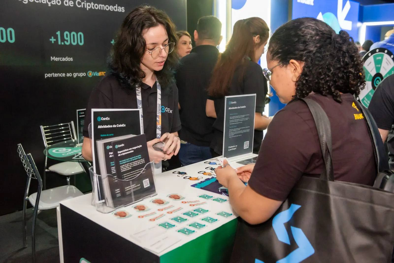Ativações da CoinEx no Blockchain Rio 2025