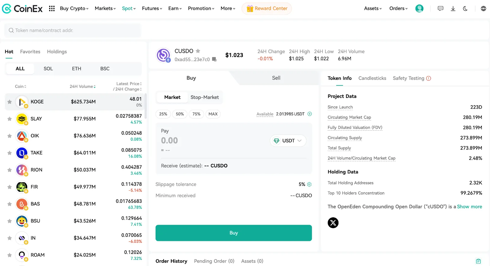How to Trade with OnChain in 3 Easy Steps