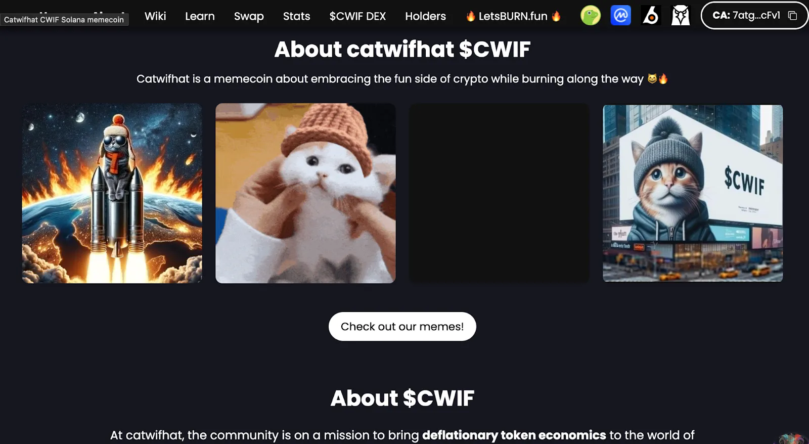 Tokenomics — What $CWIF Does